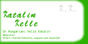 katalin kelle business card